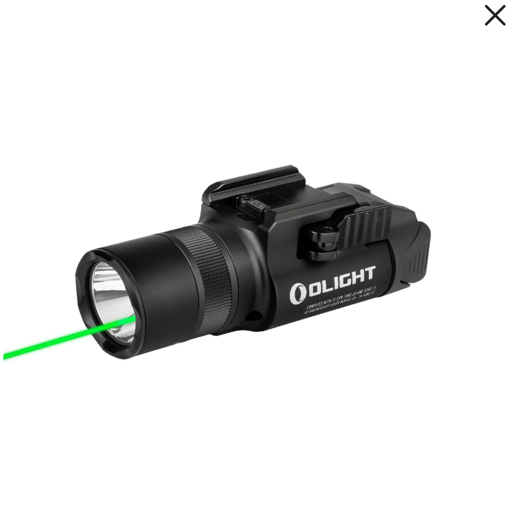 Baldr Pro R Rechargeable Tactical Light with Green Laser