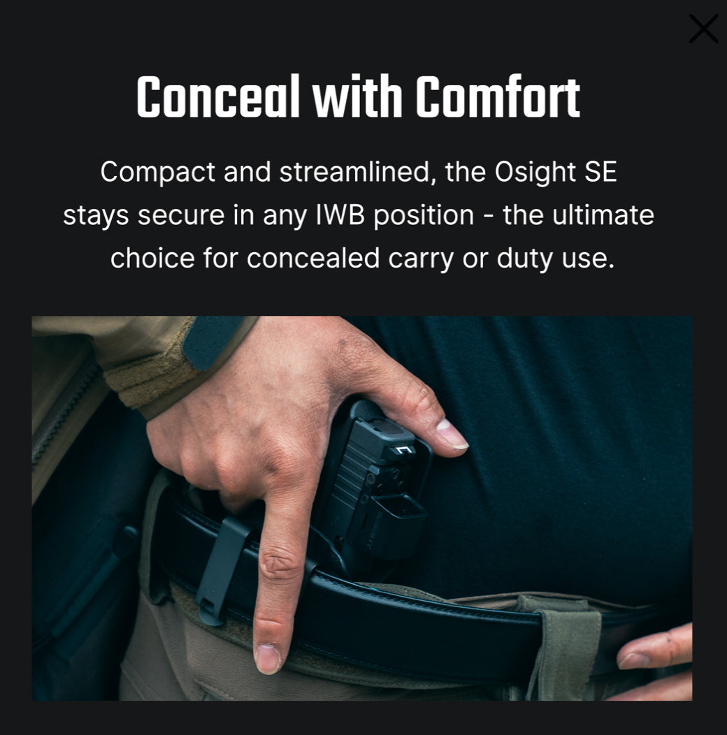 Osight SE RMSc Footprint Enclosed Red Dot Sight with Replaceable Battery