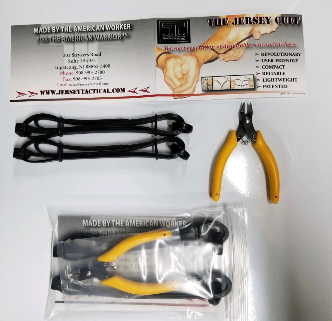 The JTC Emergency Deployed Cuffs (EDC) kit