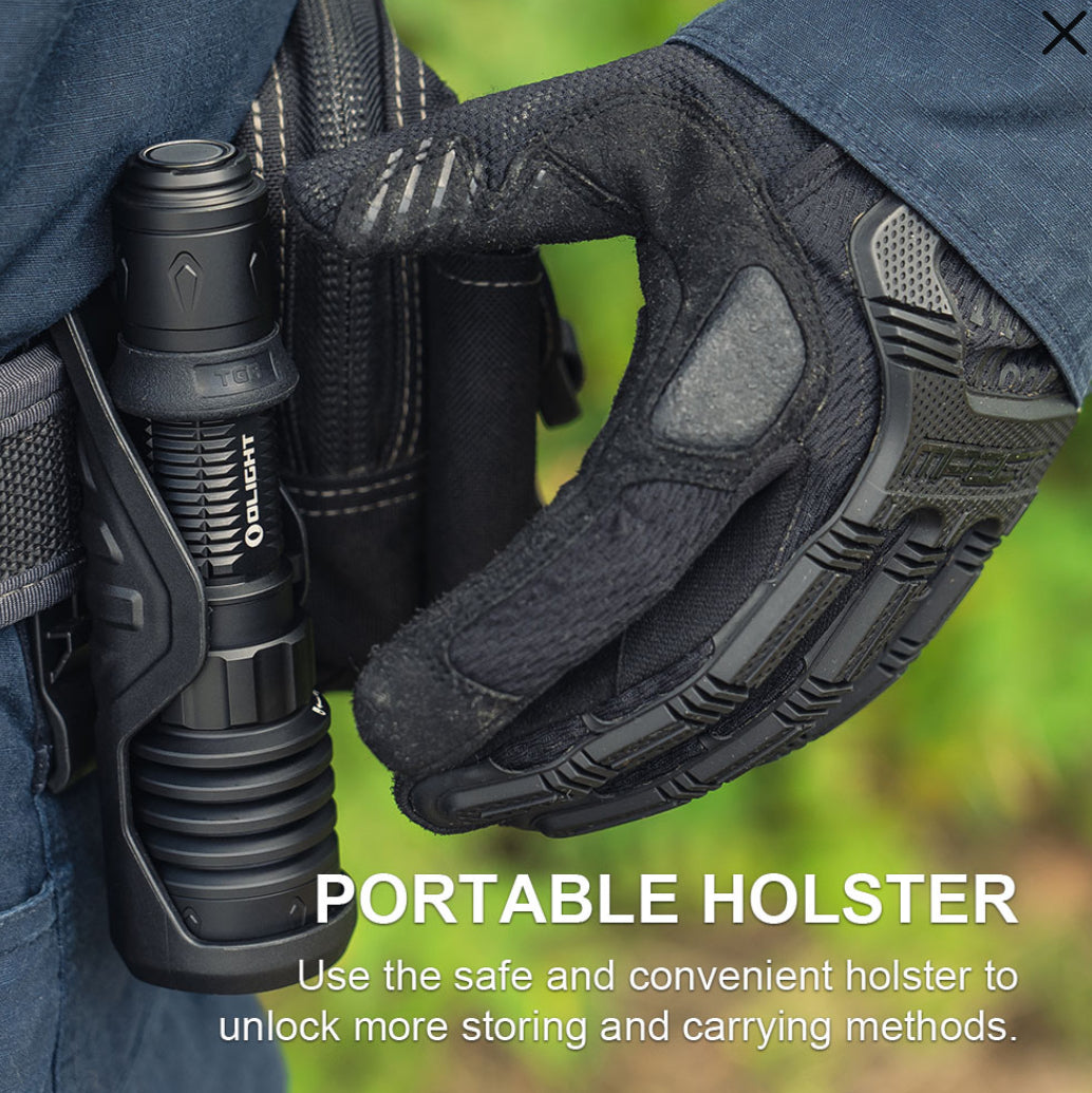 Warrior X 4 USB-C and MCC Rechargeable Tactical Flashlight With Holster