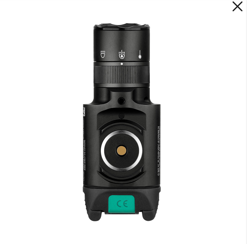 Baldr Pro R Rechargeable Tactical Light with Green Laser