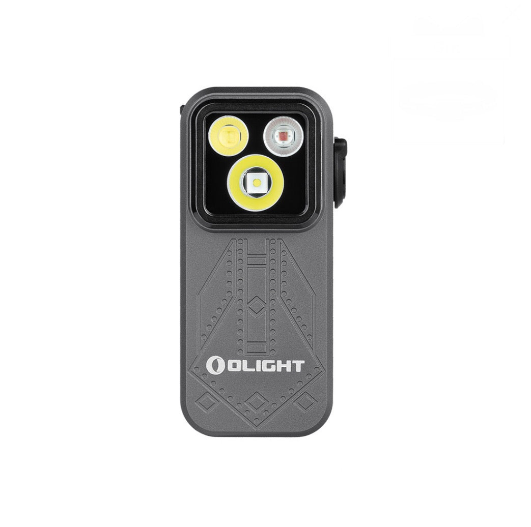 Oclip Pro Clip on Flashlight with Floodlight Spotlight and Red Light