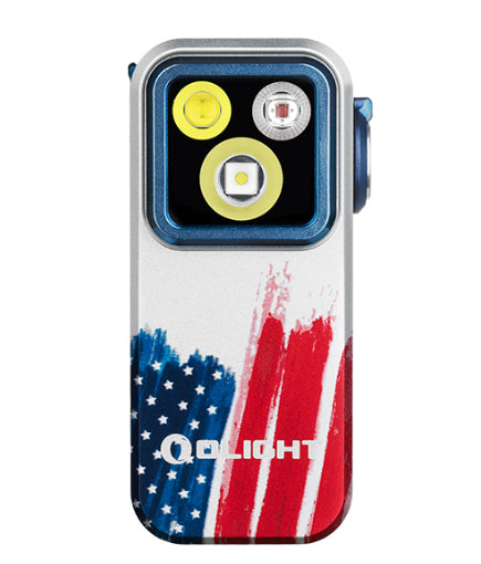 Oclip Pro Clip on Flashlight with Floodlight Spotlight and Red Light