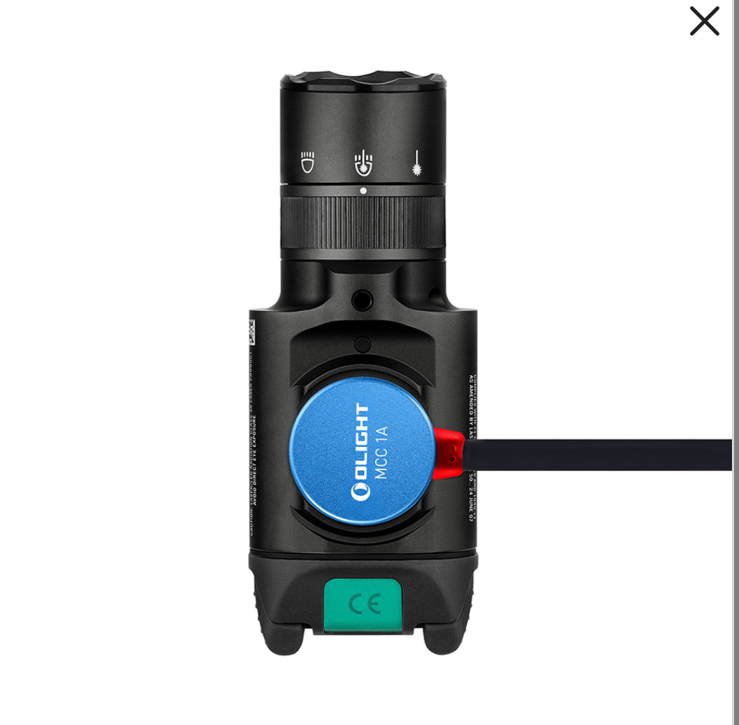 Baldr Pro R Rechargeable Tactical Light with Green Laser