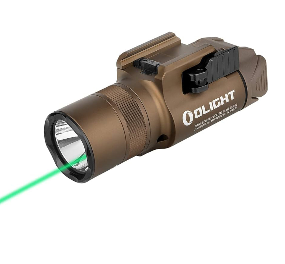 Baldr Pro R Rechargeable Tactical Light with Green Laser