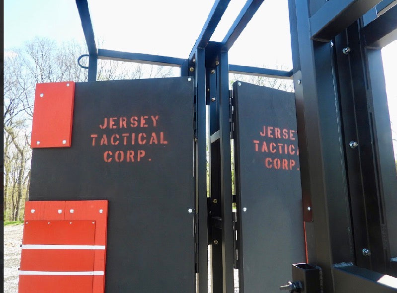 Tandem Door Breaching Trailer by JTC a Mobile Forcible Entry Prop