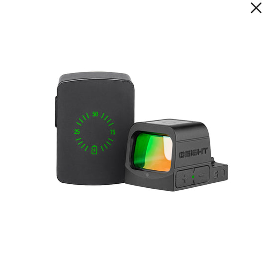 Osight S - Enclosed Aspherical Optic with Multi-Reticle System & Patented Rechargeable Design