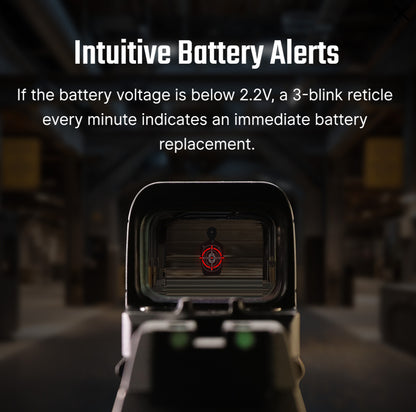 Osight SE RMSc Footprint Enclosed Red Dot Sight with Replaceable Battery