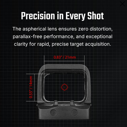 Osight SE RMSc Footprint Enclosed Red Dot Sight with Replaceable Battery