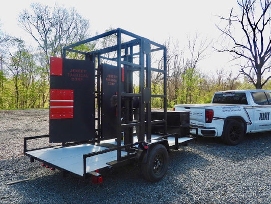 Tandem Door Breaching Trailer by JTC a Mobile Forcible Entry Prop