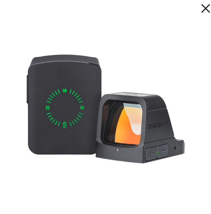 Osight X Open Reflex Sight: 3 MOA Dot & 32 MOA Circle Multi-Reticle System with Magnetic Charging Cover
