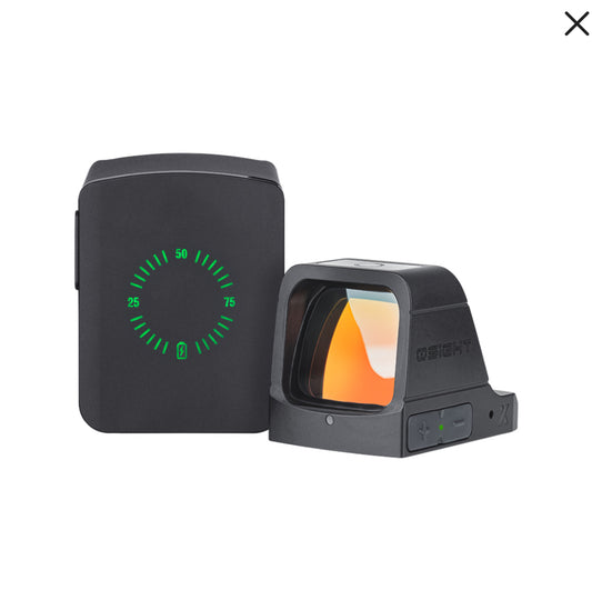 Osight X Open Reflex Sight: 3 MOA Dot & 32 MOA Circle Multi-Reticle System with Magnetic Charging Cover