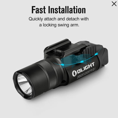 Baldr Pro R Rechargeable Tactical Light with Green Laser