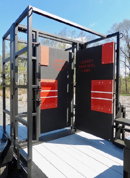 Tandem Door Breaching Trailer by JTC a Mobile Forcible Entry Prop