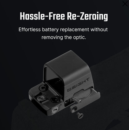 Osight SE RMSc Footprint Enclosed Red Dot Sight with Replaceable Battery